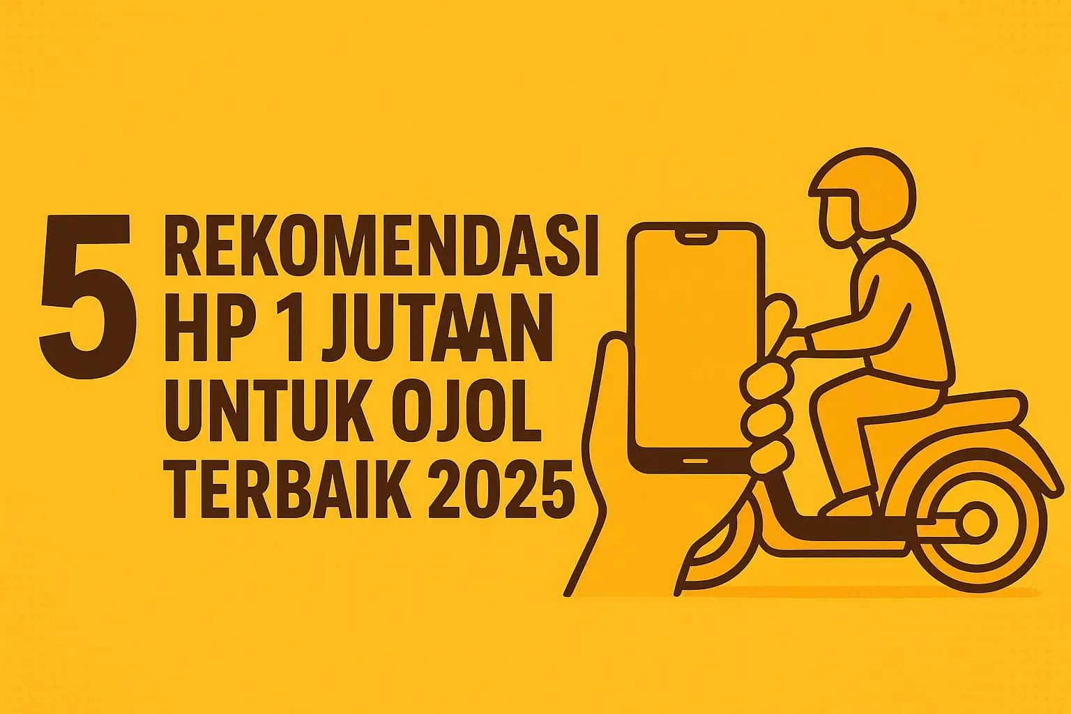 5 Rekomendasi HP 1 Jutaan untuk Ojol Terbaik 2025