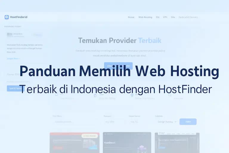 Panduan Memilih Web Hosting Terbaik di Indonesia dengan HostFinder Panduan Memilih Web Hosting Terbaik di Indonesia dengan HostFinder